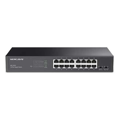 Mercusys MS116GS Netzwerk-Switch Gigabit Ethernet (10/100/1000) Schwarz