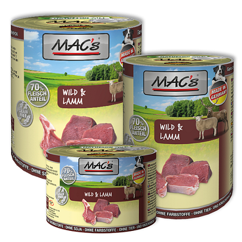 MAC's 916 Hunde-Dosenfutter Spiel, Lamm 400 g