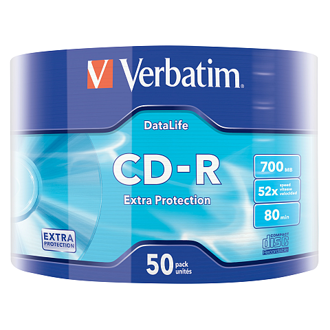 Verbatim CD-R Extra Protection 700 MB 52x 50 Stück(e)