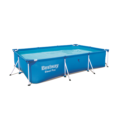 Bestway Steel Pro 56404 Aufstellpool Gerahmter Pool Rechteckig 3300 l Blau