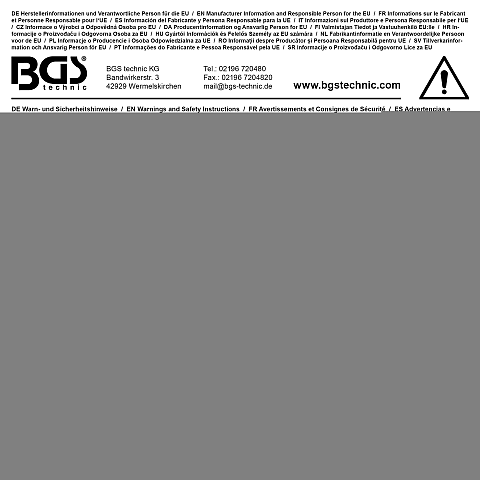 BGS technic 3-pt Socket Set Steckdose