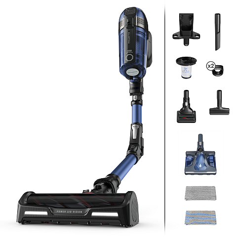 Rowenta RH98C0 2-in-1-Stabstaubsauger Akku Trocken&Nass Beutellos 0,9 l 320 W Blau, Grau