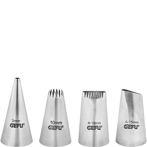 GEFU 13761 Gebäck- & Kuchenverzier-Set Edelstahl