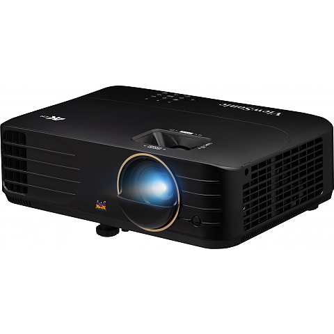 Viewsonic PX728-4K Beamer Short-Throw-Projektor 2000 ANSI Lumen UHD 4K (3840x2160) Schwarz