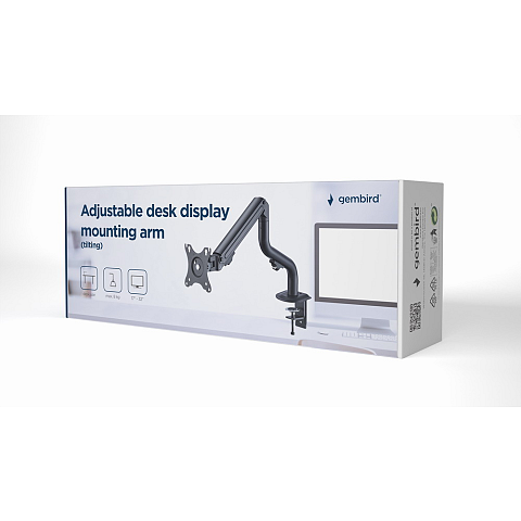 Gembird MA-DA1-02 Flachbildschirm-Tischhalterung 81,3 cm (32") Tisch/Bank Schwarz