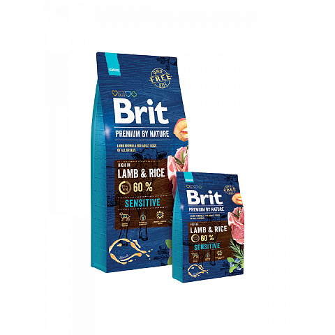 Brit 8595602526642 Hunde-Trockenfutter 15 kg Adult Lamm