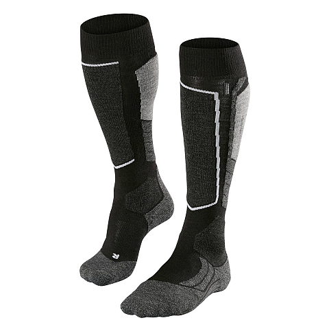 Falke SK2 Männlich Oberschenkelhohe Socken Schwarz