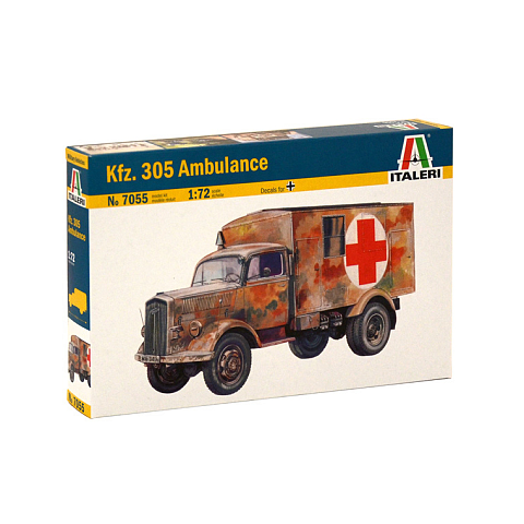 Italeri KFZ.305 AMBULANCE Military truck model Montagesatz 1:72