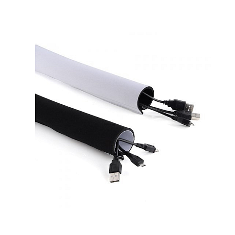Maclean MCTV-672 Kabel-Organizer Tisch/Wand Kabelmuffe Schwarz, Weiß 1 Stück(e)