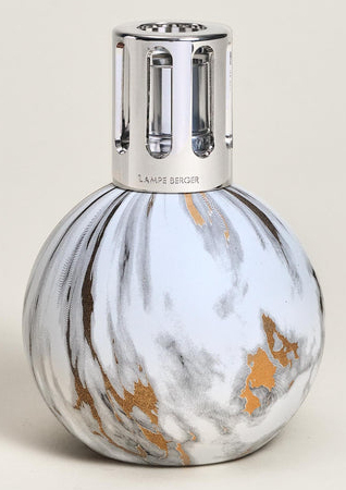 Maison Berger Paris LB4835 Aroma-Lampe Glas Marmorfarbe, Weiß