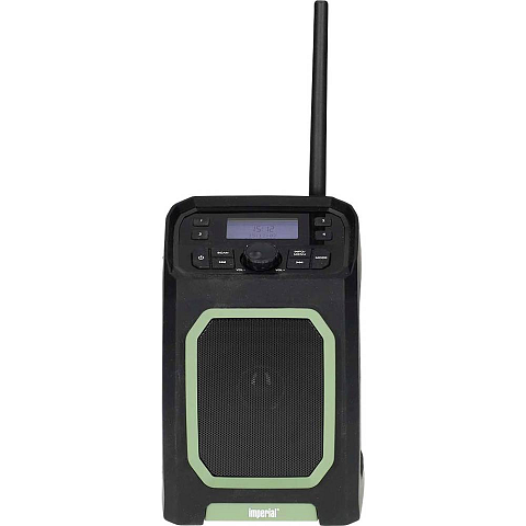 Imperial DABMAN OR 5 mobiele DAB+/FM buitenradio Tragbar Digital Schwarz, Grün