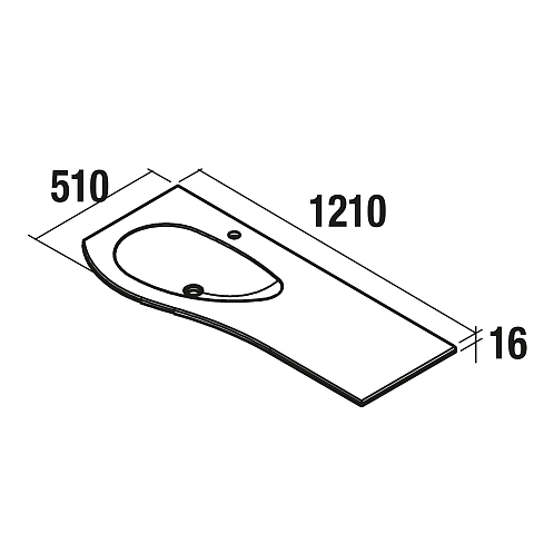 Salgar 83878 Waschbecken für Badezimmer