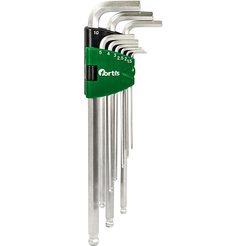 Fortis 4317784729468 Sechskantschlüssel 9 Stück(e)