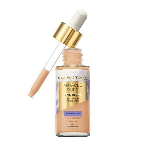 Max Factor Miracle Pure 2in1 Skin Reset Tropfflasche Flüssigkeit 30-40