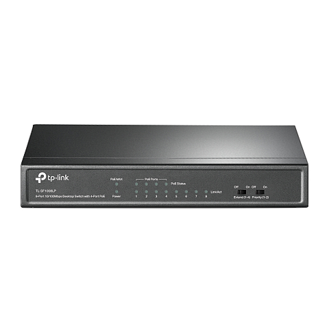 TP-Link 8-Port 10/100Mbit/s-Desktop-Switch mit 4 PoE-Ports