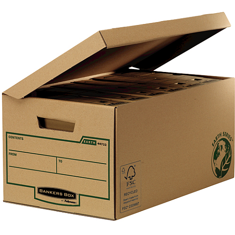 Fellowes 4472205 Aufbewahrungsbox Rechteckig Papier Schwarz, Braun