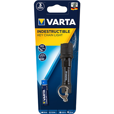 Varta 16701 101 421 Taschenlampe Schwarz Schlüsselanhänger-Blinklicht LED