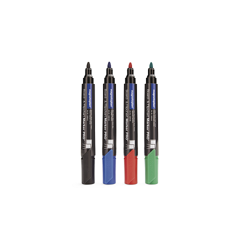 Magnetoplan 12281 Marker 4 Stück(e) Schwarz, Blau, Grün, Rot