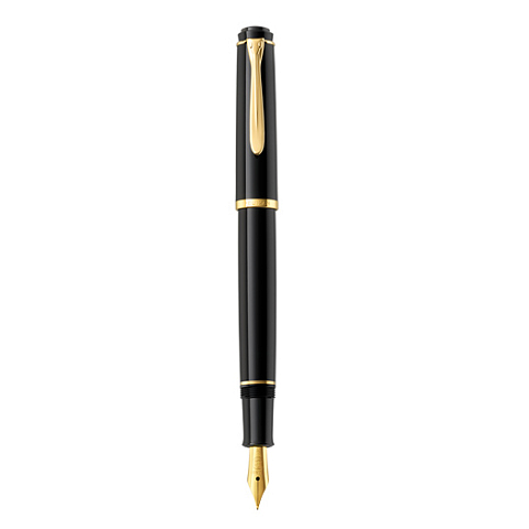 Pelikan Classic 200 Füllfederhalter Kartuschenfüllsystem Schwarz, Gold 1 Stück(e)