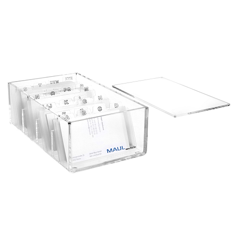 MAUL 1956305 Visitenkartenhalter Acryl Transparent