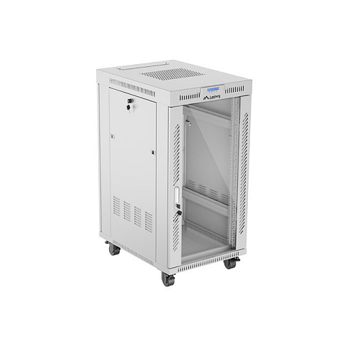 Lanberg FF01-6822-12SL Rack 22U Freistehendes Gestell Grau