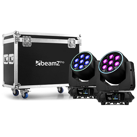 BeamZ MHL760 LED-Stroboskop 100-240 V Schwarz Eingebautes Display
