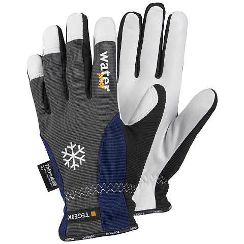 Ejendals TEGERA 295 Isolierende Handschuhe Blau, Grau, Weiß Spandex