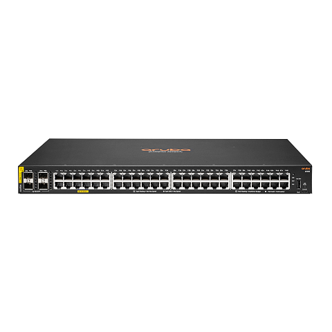 HPE Aruba Networking 6100 48G Class4 PoE 4SFP+ 370W Managed L3 Gigabit Ethernet (10/100/1000) Power over Ethernet (PoE) 1U Schwarz