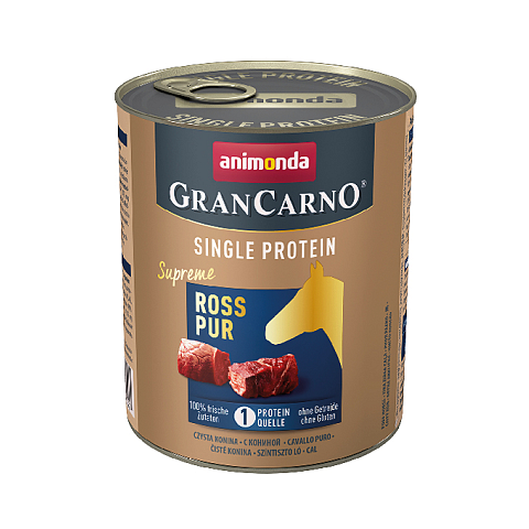 animonda GranCarno 82434 Hunde-Dosenfutter Pferd Adult 800 g