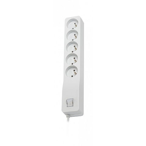 LESTAR ZX 510 G-A K.:SZ 1,5M Spannungsschutz Weiß 5 AC-Ausgänge 230 V