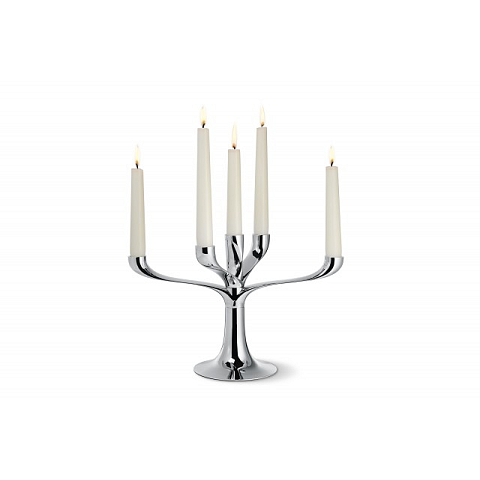 Philippi 123167 Kerzenständer Chrom, Metall Chrom