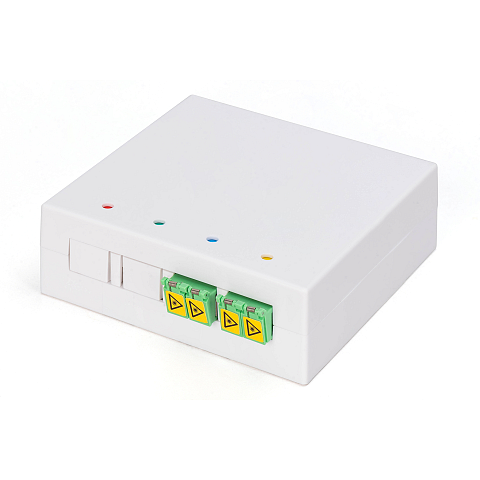 Digitus FTTH Gehäuse, 2 x LC/APC DX Kupplung mit Shutter