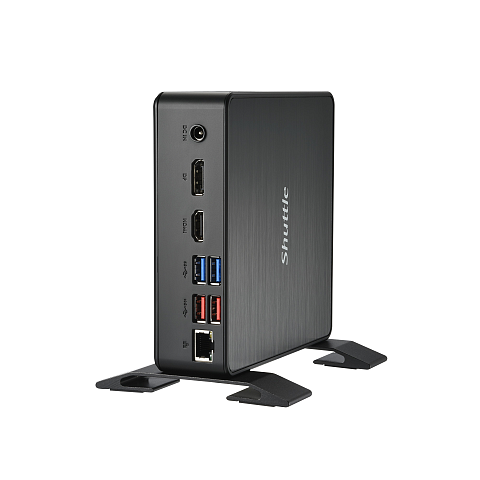 Shuttle Nano PC NC4010XAV2 , Intel Celeron 7305, 8GB DDR4, 250GB M.2 (NVMe), 1x HDMI, 1x DP, 7x USB, 1x LAN, incl. VESA and stand