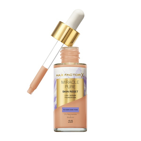 Max Factor Miracle Pure Skin Reset 30 ml Tropfflasche Serum 40-60 Light