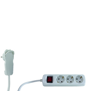 REV 0012326114 Verlängerungskabel 2 m 3 AC-Ausgänge Drinnen Weiß