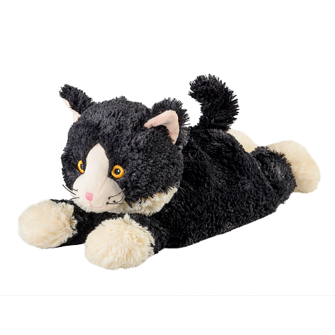 Warmies Katze liegend