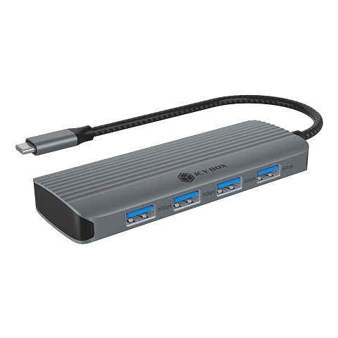 ICY BOX IB-DK4022a-CPD, 6 in 1 Docking station, 1x HDMI 4K60Hz, 4x USB Type-A 5 Gbit/s, 1x USB Type-C for PD 3.0 max 100W