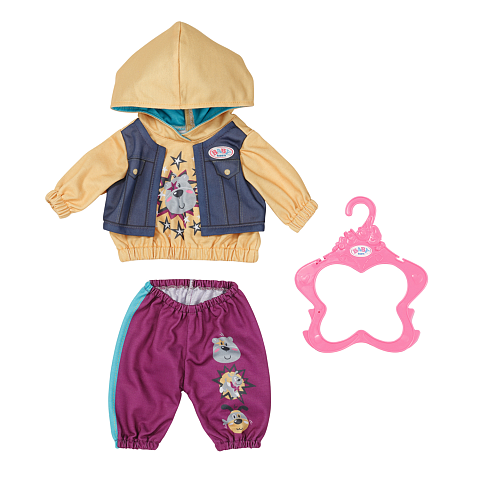 BABY born Outfit with Hoody Puppen-Kleiderset