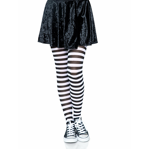 Leg Avenue 7100_00722 Strumpfhose/Strumpf Schwarz, Weiß