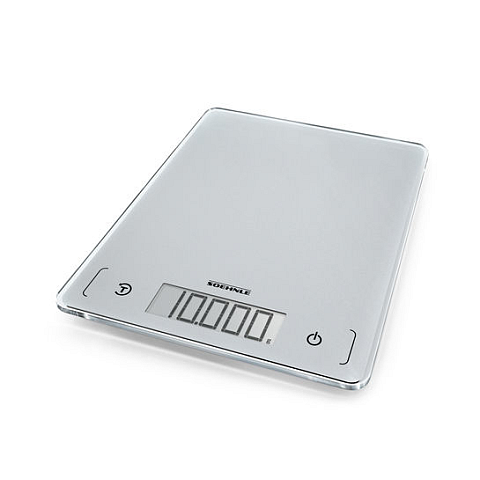 Soehnle Page Comfort 300 Slim Silber Arbeitsplatte Quadratisch Elektronische Küchenwaage
