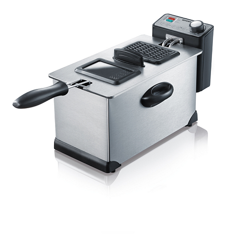 Severin FR 2431 Fritteuse Einzelbild 3 l Eigenständig 2000 W Edelstahl