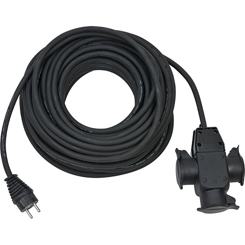 Brennenstuhl 1167820301 Verlängerungskabel 25 m 3 AC-Ausgänge Draußen Schwarz