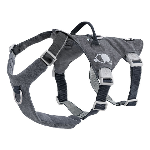Hurtta Safeguard Harness ECO Grau Stoff, Polyester Hund Zuggeschirr