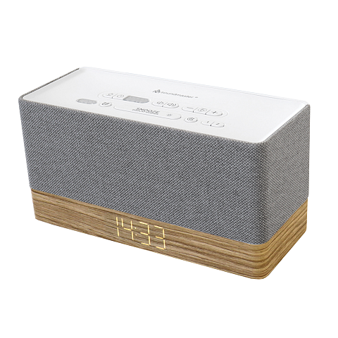 Soundmaster UR630WE Radio Uhr Grau, Weiß