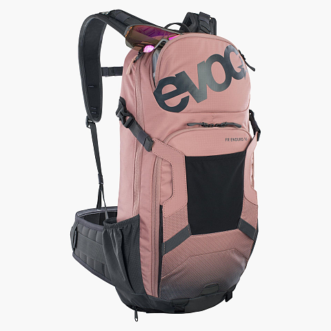 EVOC FR Enduro 16 Rucksack Rad-Rucksack Karbon, Grau, Pink Netz, Neopren, Nylon, Ripstop