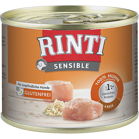 RINTI Sensible Huhn, Reis Adult 185 g