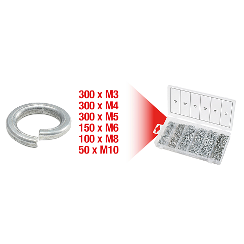 KS Tools 970.0220 Unterlegscheibe, Distanzscheibe/Beilagscheibe 1200 Stück(e)
