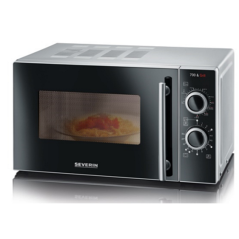 Severin MW 7771 Mikrowelle Schwarz, Silber Kombi-Mikrowelle Arbeitsplatte 20 l 700 W