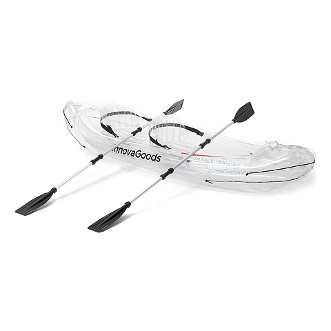 InnovaGoods V0103503 Sportkayak 2 Person(en) Transparent Polypropylen (PP), Polyvinylchlorid (PVC) Aufblasbares Kajak