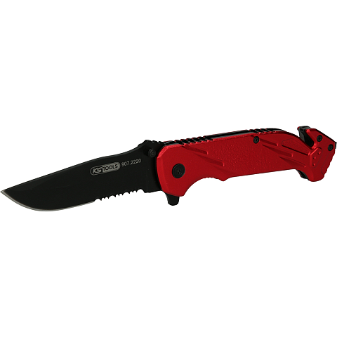 KS Tools 907.2220 Taschenmesser Camper/scout Schwarz, Rot